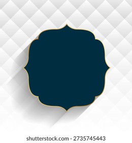 ethnic style islamic frame background with blank space vector