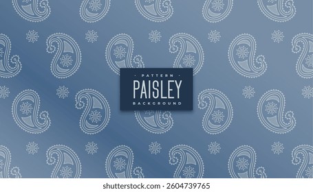 ethnic style paisley pattern background for classical texture vector