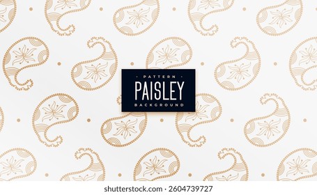 ethnic style paisley pattern wallpaper for decorative backdrop vector