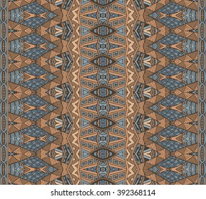 ethnic style pattern for fabric. Abstract geometric   intricate seamless pattern ornamental. 