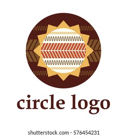 Ethnic style round logo