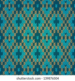 Ethnic Style Seamless Knitted Pattern