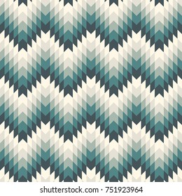 Ethnic style seamless pattern with chevron lines. Native americans ornamental background. Tribal motif. Colorful mosaic wallpaper. Boho chic digital paper, textile print, page fill. Vector art