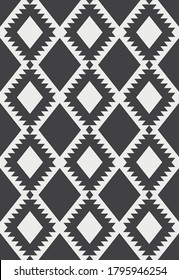 Ethnic style seamless pattern design. Vector illustration.