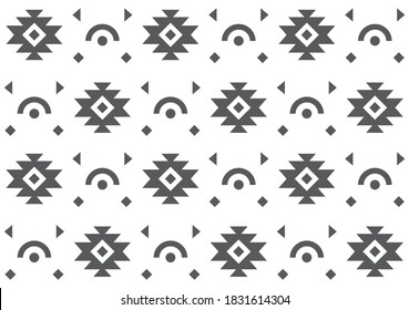 Ethnic style seamless pattern design. Vector illustration.