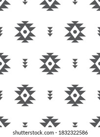 Ethnic style seamless pattern design. Vector illustration.