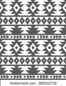 Diseño de patrones sin fisuras de estilo étnico. Ilustración vectorial.