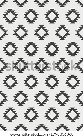 Ethnic style seamless pattern design. Vector illustration.