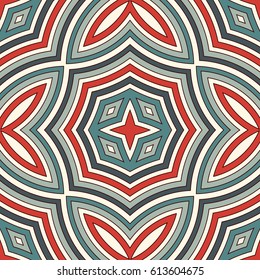 Ethnic style seamless pattern with floral motif. Vintage blue pastel colors abstract background. Tribal ornament. Boho chic digital paper, textile print, page fill. Vector art
