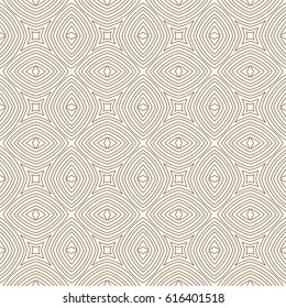 Ethnic style seamless pattern with floral motif. Outline abstract background. Tribal ornament. Boho chic digital paper, textile print, page fill. Vector art