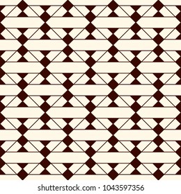 Ethnic style seamless pattern with geometric figures. Native americans ornamental abstract background. Tribal motif. Boho chic digital paper, textile print, page fill. Vector art