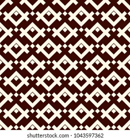 Ethnic style seamless pattern with geometric figures. Native americans ornamental abstract background. Tribal motif. Boho chic digital paper, textile print, page fill. Vector art