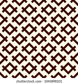 Ethnic style seamless pattern with geometric figures. Native americans ornamental abstract background. Tribal motif. Boho chic digital paper, textile print, page fill. Vector art
