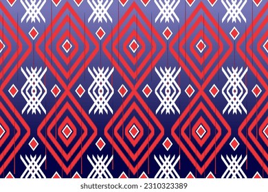 Patrón ininterrumpido de estilo étnico con figuras geométricas. Cuadros repetidos y fondo abstracto floral ornamental. Motivo tribal. Papel digital elegante Boho, impresión textil, relleno de página. Arte vectorial
