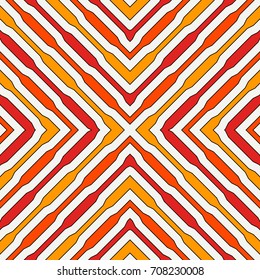 Ethnic style seamless pattern with geometric figures. Repeated stripes ornamental abstract background. Tribal motif. Boho chic digital paper, textile print, page fill. Vector art
