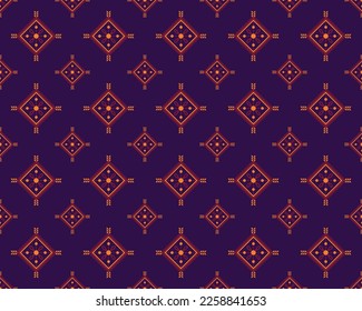 ETHNIC STYLE SEAMLESS PATTERN, PURPLE AND RED TRIANGLE SHAPE PATTERN DESIGN, TRIBAL PATTERN