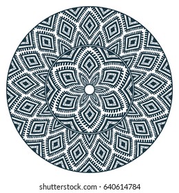 Ethnic style vector hand drawn mandala