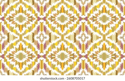 Ethnic style vector seamless pattern.for screen background, site backdrop, wrapping paper, wallpaper, textile and surface design. Trendy boho tile.