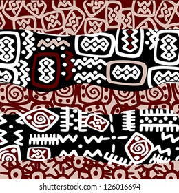 Ethnic stylized motifs, background pattern