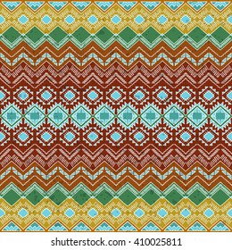Ethnic stylized seamless pattern. Abstract background with aztec ornament. Hand drawn aztec wallpaper. Boho chic design.