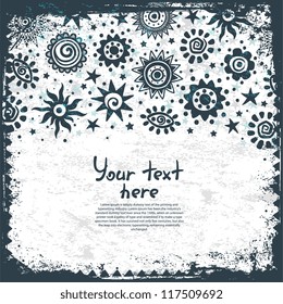 Ethnic sun ornaments background