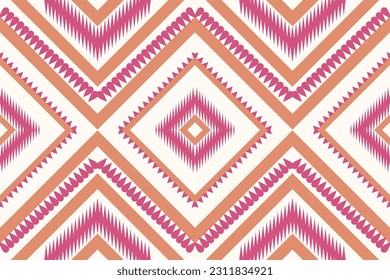 Ethnic sweet Ikat fabric pattern