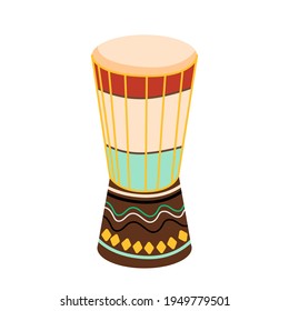 Ethnic tambourine drum pattern background. Abstract bright colored ethnic african drum for design tourism agency flyer, souvenir shop advertising, ethnic african music festival t shirt print etc.