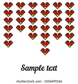 Ethnic template for cards, invitations, banners with Ukrainian embroidery national pattern, vector