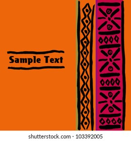 Ethnic text banner