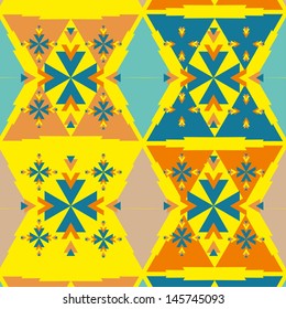 ethnic textile design vector art