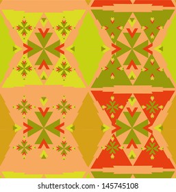 ethnic textile design vector art