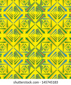 ethnic textile design vector art