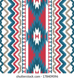 Ethnic textile seamless background