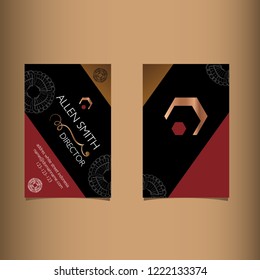 ethnic theme id card for business or another