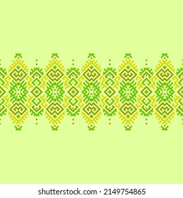 Patrón de diseño tradicional étnico para fondo, alfombra, papel pintado, ropa, envoltura, batik, tela, ilustración vectorial torres de arte geométrico oriental estilo bordado.