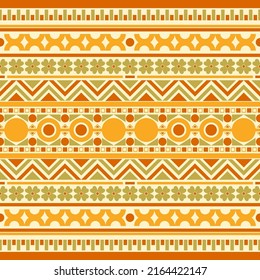 Ethnic traditional design pattern for background, carpet, wallpaper, clothing, wrapping, batik, fabric, vector illustration oriental geometric art geometric tribe pattern culture embroidery style.