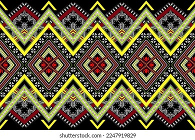 Ethnic traditional seamless patterns. Geometric native traditional pattern design. Designs for fabric, clothing, American African style, texture, textile, cloth decor, decoration, illustration, border