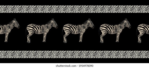 ETHNIC TREND. PAINTING IN AFRICAN STYLE. SEAMLESS AFRICAN PATTERN. TRADITIONAL PATTERN. savanna animals. zebra. Vector illustration. Fashion.