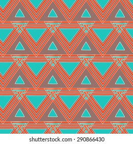 ethnic triangles seamless background