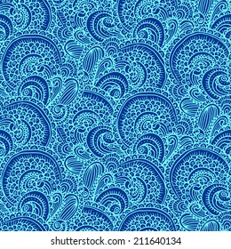 Ethnic tribal abstract seamless background pattern in vector