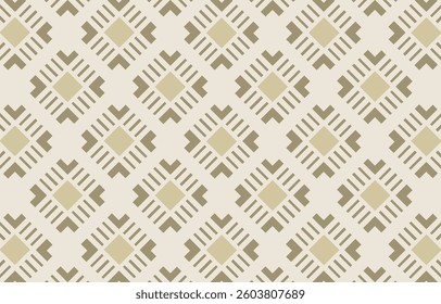 Ethnic tribal African colorful beige background. Seamless tribal pattern, folk embroidery, tradition geometric African ornament. Traditional design for fabric, textile, print, rug, paper