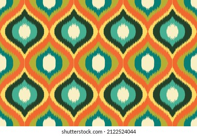 Patrón de Seamless Tribal Argyle Étnico. Ornamento tradicional de ikat boho de Doodle. Impresión de ornamentos de arte geométrico azteca. Diseño de alfombras, papel pintado, prendas de vestir, envolturas, tejidos, revestimientos, textiles

