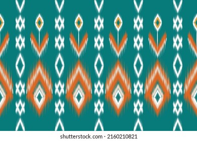 Ethnic Tribal Argyle Seamless Pattern. Traditional Boho Ikat Ornament of Ethnic  Argyle Seamless Pattern. Ikat Ornament. Design for carpet, wallpaper, clothing, wrapping, fabric, cover, textile