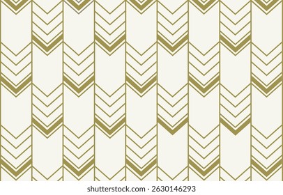 Ethnic tribal arrow gold line background. Seamless tribal pattern, folk embroidery, tradition geometric  ornament. Traditional design for fabric, textile, print, rug, paper
