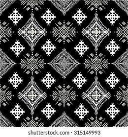 Ethnic tribal art seamless pattern. Geometric print. Boho texture. Cloth design, wallpaper, wrapping