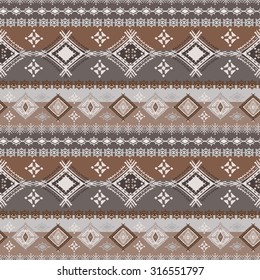 Ethnic tribal art seamless pattern. Geometric border print. Boho texture. Cloth design, wallpaper, wrapping