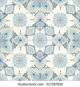 Ethnic tribal art seamless pattern. Boho print. Ethno ornament. Cloth design, wallpaper, wrapping