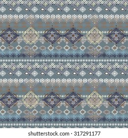 Ethnic tribal art seamless pattern. Boho print. Ethno ornament. Cloth design, wallpaper, wrapping