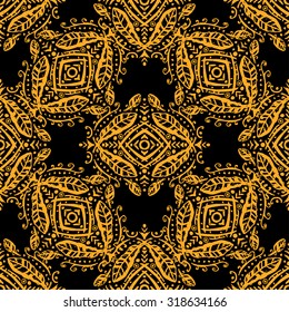 Ethnic tribal art seamless pattern. Geometric print. Boho texture. Cloth design, wallpaper, wrapping