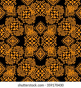 Ethnic tribal art seamless pattern. Geometric print. Boho texture. Cloth design, wallpaper, wrapping